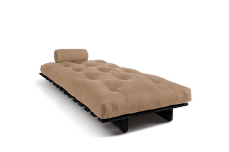 Vouwbank 90x200 - Slim Comfort Black - Pascall Futon Beige