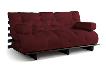 Slaapbank 180x200 - Slim Comfort Black - Pascall Futon Maroon