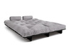 Opvouwbare bank 160x200 - Slim Basic Black - Pascall Futon Dove Ash