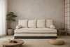 Sofa Tatami Medium Duo Latex Kedro 80x200 - Pascall Futon Ecru