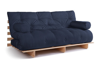 Slaapbank 180x200 - Slim Exclusive Classic - Pascall Futon Marineblauw