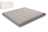 Futon Pascall Medium Latex - Matras 200x200 Grijs - natuurlijk met latex