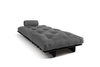 Opvouwbare bank 90x200 - Slim Basic Black - Pascall Futon Grijs