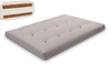 Matras 140x200 natuur met wol, latex en 2x kokos - Futon Pascall Comfort Wool Hard Grijs