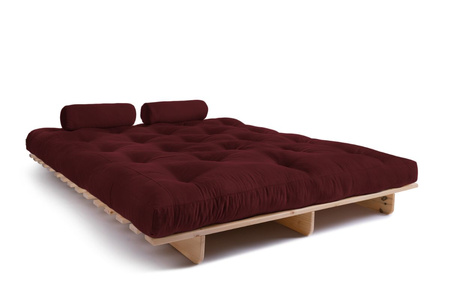 Opvouwbare bank 160x200 - Slim Exclusive Classic - Pascall Futon Maroon
