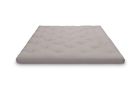 Matras 200x200 natuur met latex - Futon Pascall Slim Duo Latex Grijs