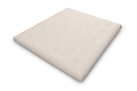 Matras 180x200 natuur met latex - Futon Pascall Slim Latex Ecru