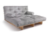Opvouwbare bank 140x200 - Slim Exclusive Classic - Pascall Futon Dove Ash