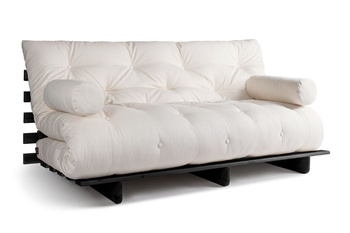 Slaapbank 180x200 - Slim Comfort Black - Pascall Futon Ecru