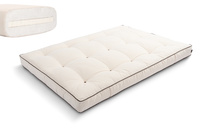 Matras 140x200 natuur met latex - Futon Pascall Medium Latex Kedro Ecru
