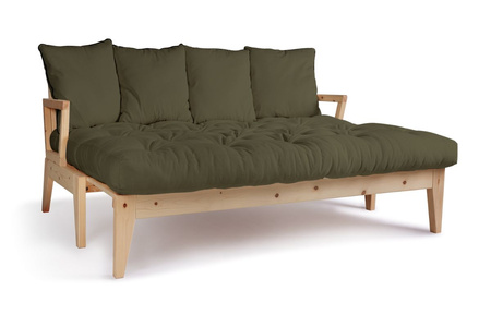 Slaapbank 200 cm - Sakura - Pascall Futon Khaki