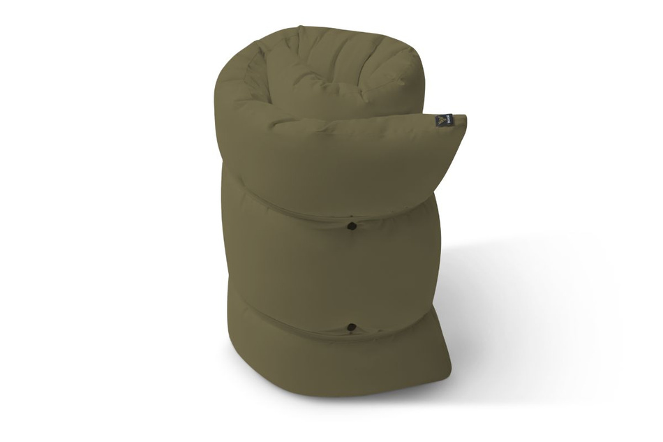 Futon Pascall Travel Natural - Matras 80x200 Khaki - naturel