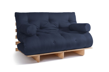 Slaapbank 140x200 - Slim Comfort Classic - Pascall Futon Marineblauw
