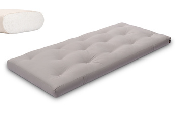 Matras 90x200 natural - Futon Pascall Slim Natural Grijs
