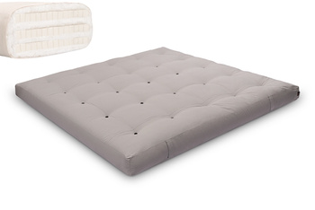 Matras 200x200 natuur met latex - Futon Pascall Comfort Trio Latex Grijs