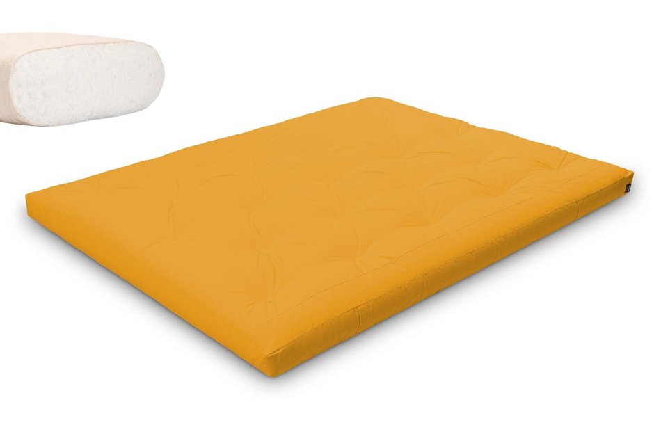 Matras 160x200 natuur - Futon Pascall Slim Natural Honing