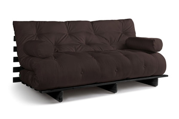 Slaapbank 180x200 - Slim Basic Black - Pascall Futon Bruin
