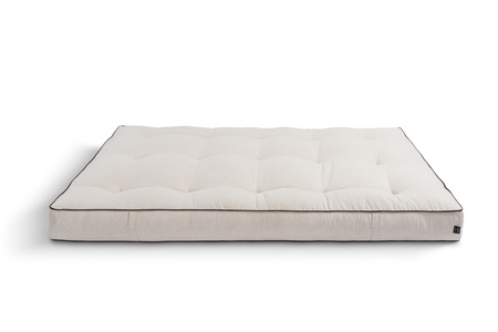 Matras 120x200 natuur met wol, latex en 2x kokos - Futon Pascall Comfort Wool Hard Kedro Linnen