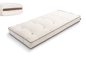 Matras 90x200 natuur met kokos - Futon Pascall Medium Coco Kedro Ecru