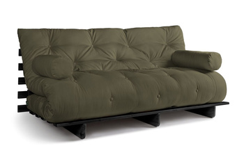 Slaapbank 180x200 - Slim Exclusive Black - Pascall Futon Khaki