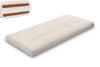 Matras 90x200 natuur met latex en 2x kokos - Futon Pascall Comfort Relax Hard Ecru