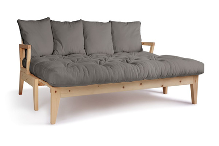 Slaapbank 200 cm - Sakura - Pascall Futon Grijs