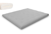 Matras 180x200 natuur met latex - Futon Pascall Slim Latex Dove Ash