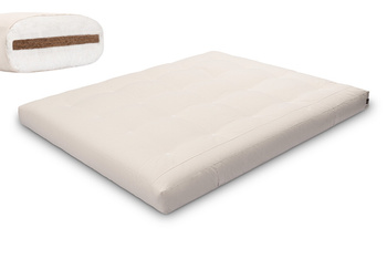 Matras 160x200 natuur met kokos - Futon Pascall Medium Coco Ecru