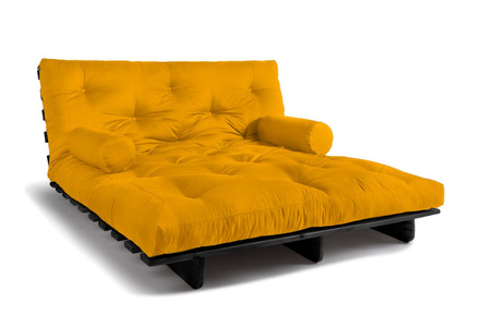Opvouwbare bank 160x200 - Slim Exclusive Black - Pascall Futon Honing