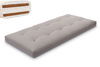 Matras 90x200 natuur met latex en 2x kokos - Futon Pascall Comfort Relax Hard Grijs