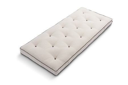 Matras 90x200 natuur met latex - Futon Pascall Slim Duo Latex Kedro Linnen