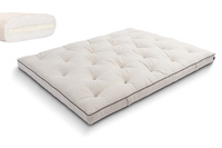 Matras 180x200 natuur met latex - Futon Pascall Slim Latex Kedro Linnen