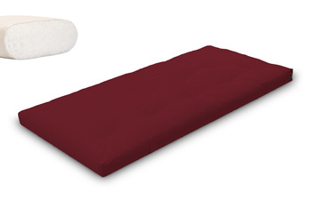 Matras 90x200 naturel - Futon Pascall Slim Natural Maroon