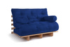 Slaapbank 120x200 - Slim Comfort Classic - Pascall Futon Prairie