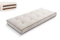 Matras 90x200 naturel met kokos - Futon Pascall Medium Duo Coco Kedro Linnen