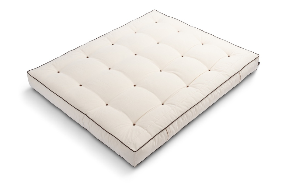 Matras 180x200 natuur met wol, kokos en 2x latex - Futon Pascall Comfort Wool Kedro Ecru