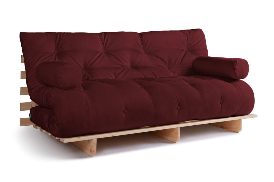 Slaapbank 180x200 - Slim Comfort Classic - Pascall Futon Maroon