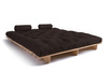 Slaapbank 180x200 - Slim Comfort Classic - Pascall Futon Bruin