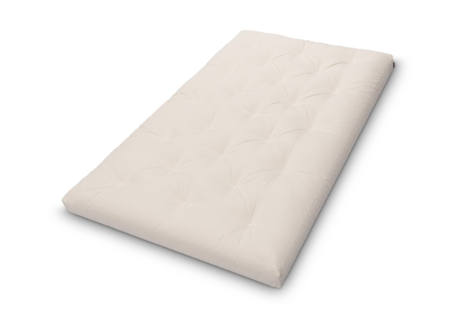Matras 120x200 natuur met latex - Futon Pascall Slim Duo Latex Dove Ash