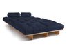 Slaapbank 140x200 - Slim Basic Classic - Pascall Futon Marineblauw