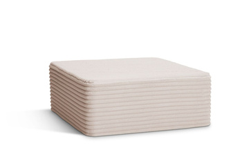 Flexio poef 85x85 - Pascall - ribfluweel Beige