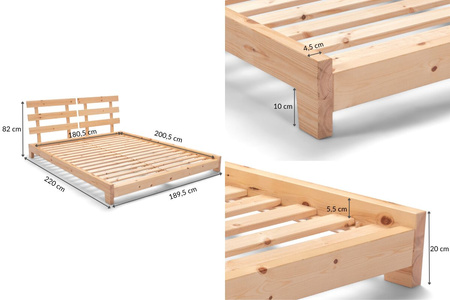 Pascall Houten bed 180x200 - Aisha Exclusive Black