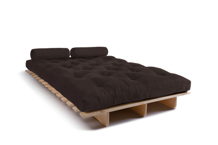 Slaapbank 120x200 - Slim Basic Classic - Pascall Futon Bruin