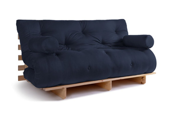 Opvouwbare bank 160x200 - Slim Basic Classic - Pascall Futon Marineblauw