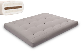 Matras 160x200 natuur met kokos en 2x latex - Futon Pascall Comfort Relax Grijs