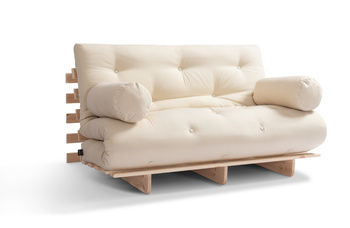 Tuinbank 120x200 opvouwbaar - Freedom Classic - Pascall Futon Beige