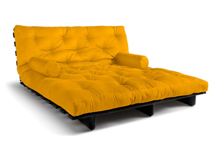 Slaapbank 180x200 - Slim Basic Black - Pascall Futon Honing