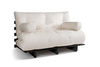 Slaapbank 140x200 - Slim Comfort Black - Pascall Futon Ecru