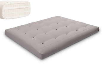 Matras 160x200 natuur met latex - Futon Pascall Comfort Trio Latex Grijs