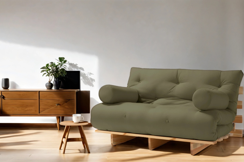 Slaapbank 140x200 - Slim Basic Black - Pascall Futon Metselwerk